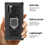 Coque Samsung Galaxy Note 10 Ring et Fibre Carbone Coque Samsung Galaxy Note 10 Ring et Fibre Carbone