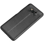 Coque Poco X3 Effet Cuir Litchi Double Line Coque Poco X3 Effet Cuir Litchi Double Line