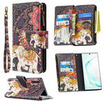 Housse Samsung Galaxy Note 10 Poche Zippée Éléphant Housse Samsung Galaxy Note 10 Poche Zippée Éléphant