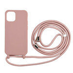 Coque iPhone 12 / 12 Pro Silicone et Cordon