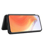 Flip Cover Xiaomi Mi 10T / 10T Pro Fibre Carbone avec Anneau Support