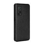 Flip Cover Xiaomi Mi 10T / 10T Pro Fibre Carbone avec Anneau Support