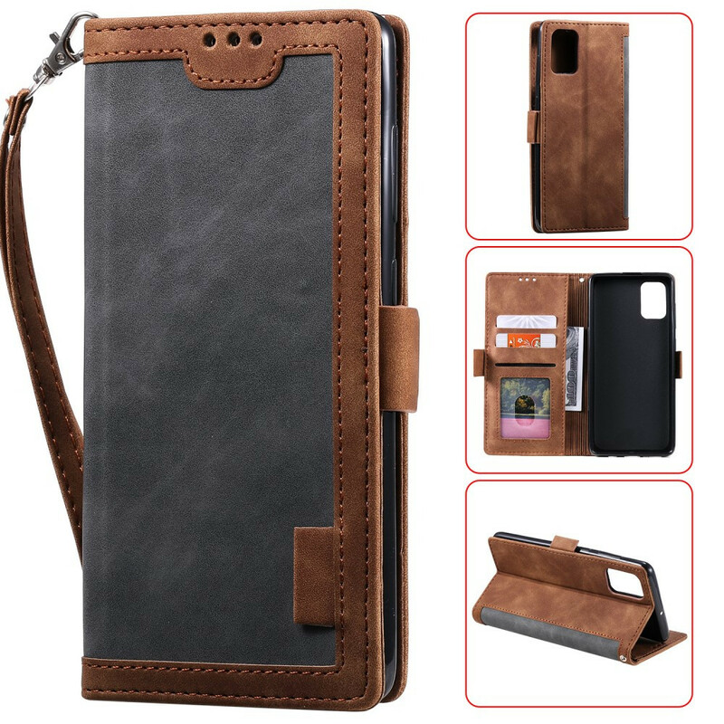 Housse Xiaomi Mi 10T / 10T Pro Simili Cuir Bicolore Contours Renforcés Housse Xiaomi Mi 10T / 10T Pro Simili Cuir Bicolore Contours Renforcés