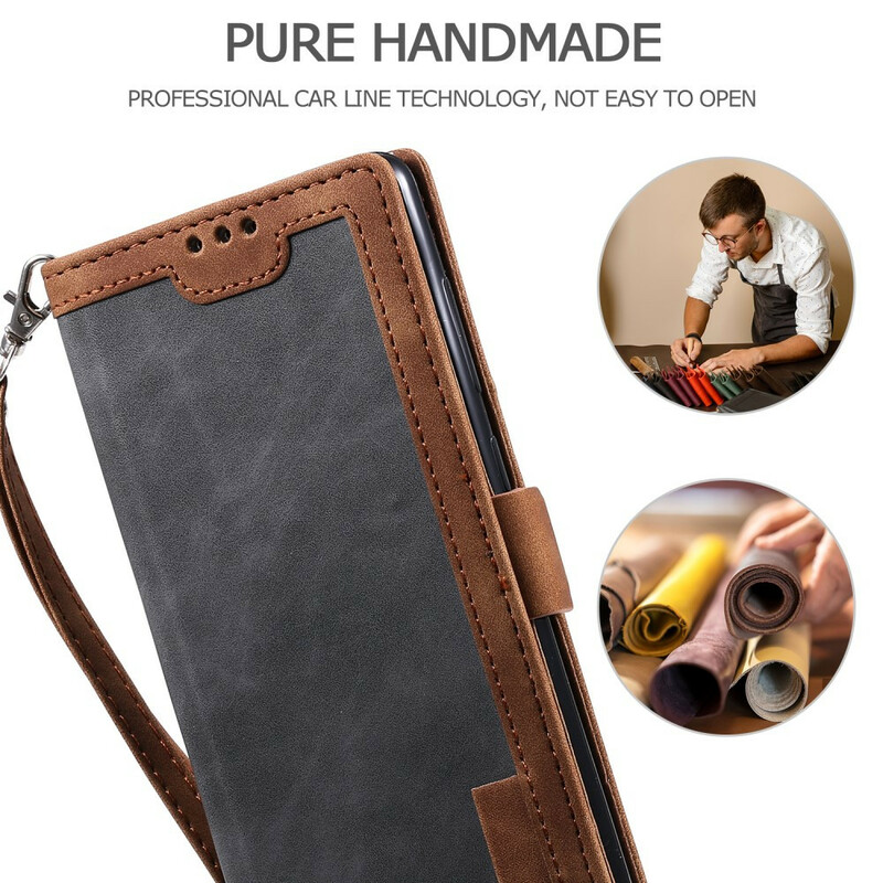 Housse Xiaomi Mi 10T / 10T Pro Simili Cuir Bicolore Contours Renforcés Housse Xiaomi Mi 10T / 10T Pro Simili Cuir Bicolore Contours Renforcés