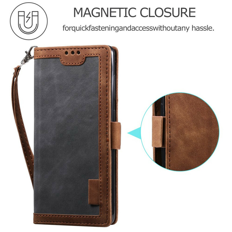 Housse Xiaomi Mi 10T / 10T Pro Simili Cuir Bicolore Contours Renforcés Housse Xiaomi Mi 10T / 10T Pro Simili Cuir Bicolore Contours Renforcés
