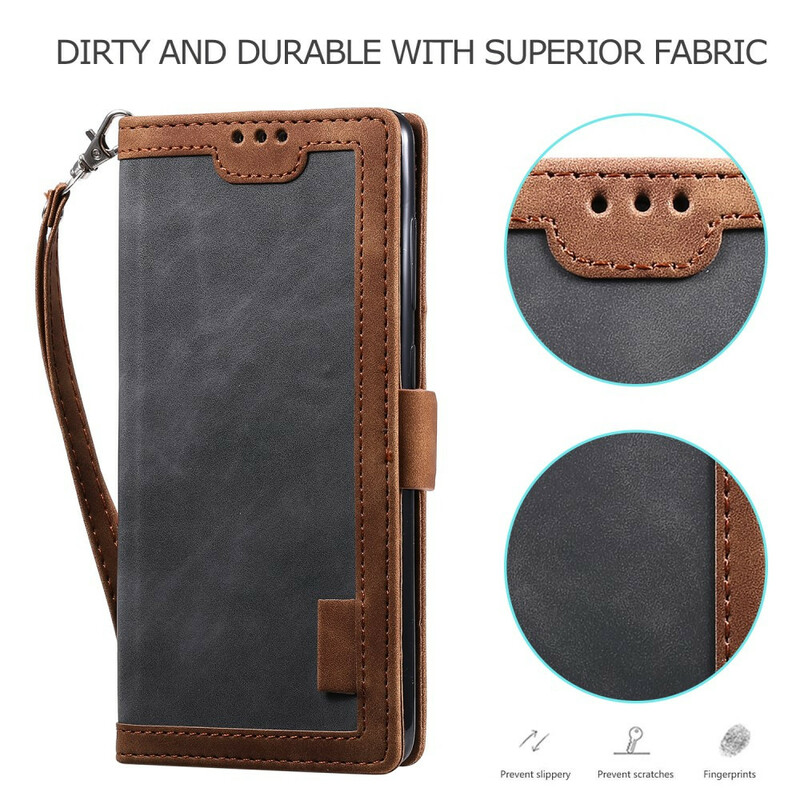 Housse Xiaomi Mi 10T / 10T Pro Simili Cuir Bicolore Contours Renforcés Housse Xiaomi Mi 10T / 10T Pro Simili Cuir Bicolore Contours Renforcés