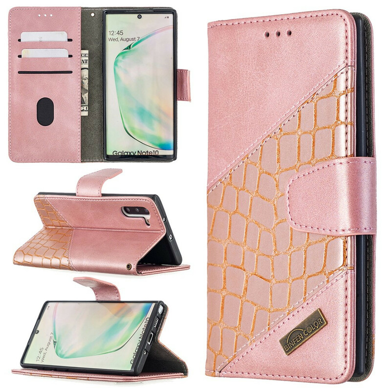 Housse Samsung Galaxy Note 10 Effet Peau de Crocodile Classique Housse Samsung Galaxy Note 10 Effet Peau de Crocodile Classique