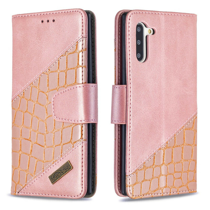 Housse Samsung Galaxy Note 10 Effet Peau de Crocodile Classique Housse Samsung Galaxy Note 10 Effet Peau de Crocodile Classique