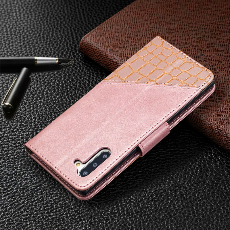 Housse Samsung Galaxy Note 10 Effet Peau de Crocodile Classique Housse Samsung Galaxy Note 10 Effet Peau de Crocodile Classique
