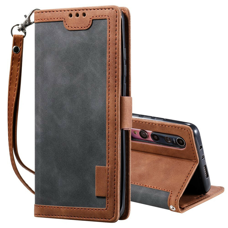 Housse Xiaomi Mi 10 / 10 Pro Simili Cuir Bicolore Contours Renforcés Housse Xiaomi Mi 10 / 10 Pro Simili Cuir Bicolore Contours Renforcés