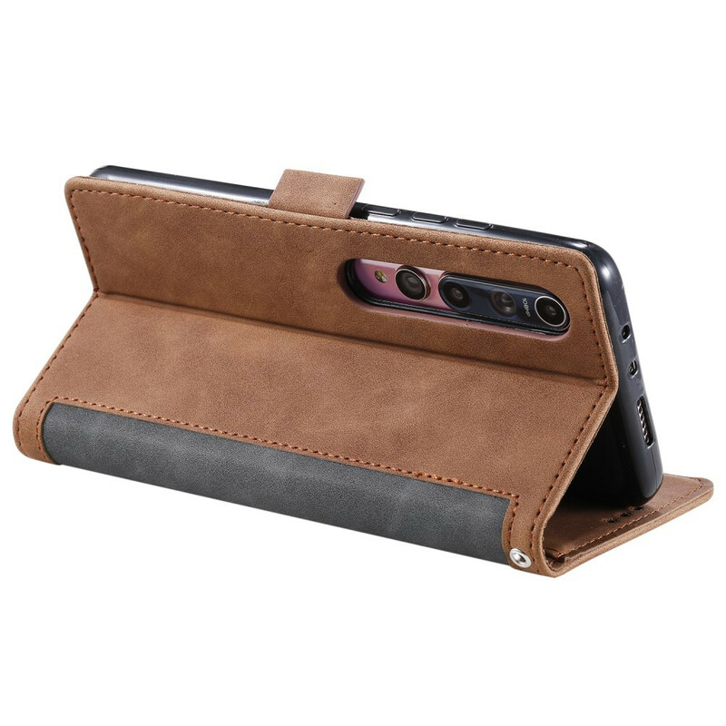 Housse Xiaomi Mi 10 / 10 Pro Simili Cuir Bicolore Contours Renforcés Housse Xiaomi Mi 10 / 10 Pro Simili Cuir Bicolore Contours Renforcés