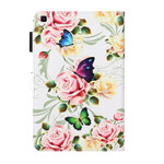 Housse Samsung Galaxy Tab A 8.0 (2019) Papillons sur Fleurs Housse Samsung Galaxy Tab A 8.0 (2019) Papillons sur Fleurs
