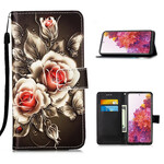 Housse Samsung Galaxy S20 FE Roses Dorées