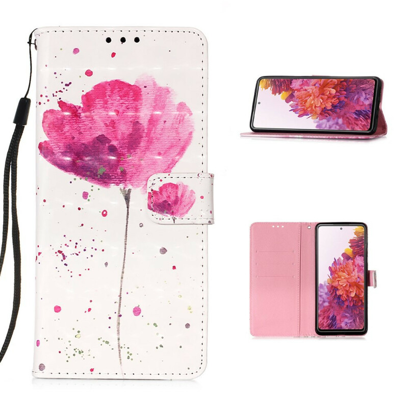 Housse Samsung Galaxy S20 FE Coquelicot Aquarelle