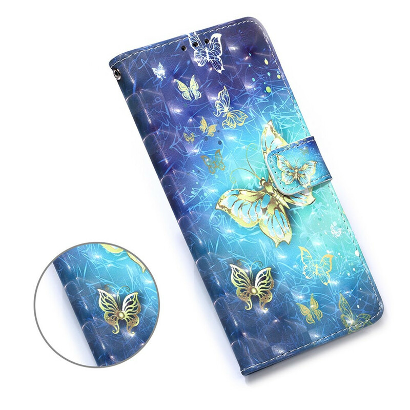 Housse Samsung Galaxy S20 FE Papillons Dorés Housse Samsung Galaxy S20 FE Papillons Dorés