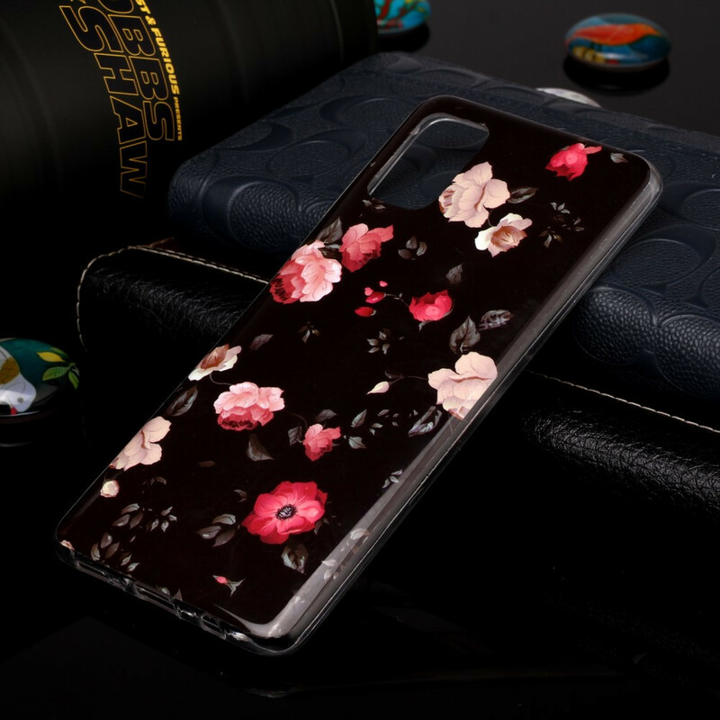 Coque Samsung Galaxy A51 Série Floralies Fluorescente