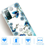 Coque Samsung Galaxy S20 FE Transparente Papillons et Fleurs Rétros