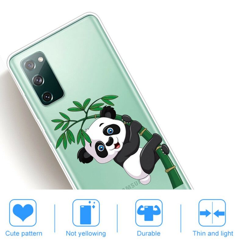 Coque Samsung Galaxy S20 FE Transparente Panda Sur Le Bambou