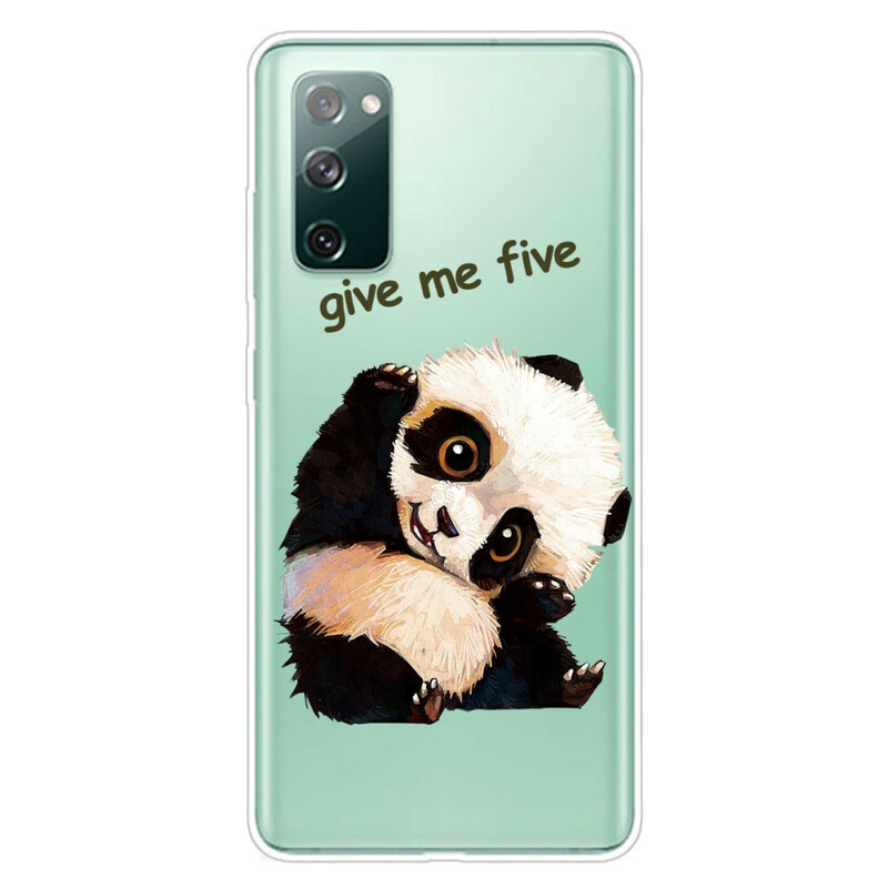 Coque Samsung Galaxy S20 FE Transparente Panda Give Me Five