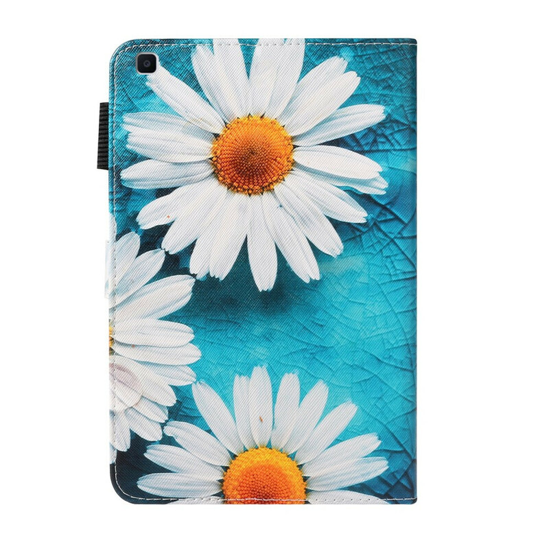 Housse Samsung Galaxy Tab A 8.0 (2019) Fleur Blanche