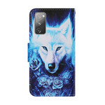 Housse Samsung Galaxy S20 FE Loup Blanc