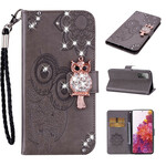 Housse Samsung Galaxy S20 FE Hibou Mandala et Breloque Housse Samsung Galaxy S20 FE Hibou Mandala et Breloque
