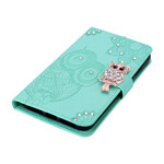 Housse Samsung Galaxy S20 FE Hibou Mandala et Breloque