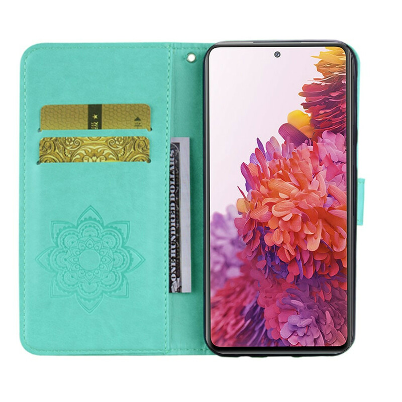 Housse Samsung Galaxy S20 FE Hibou Mandala et Breloque