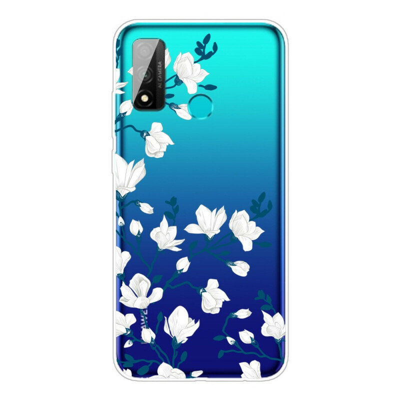 Coque Huawei P Smart 2020 Fleurs Blanches