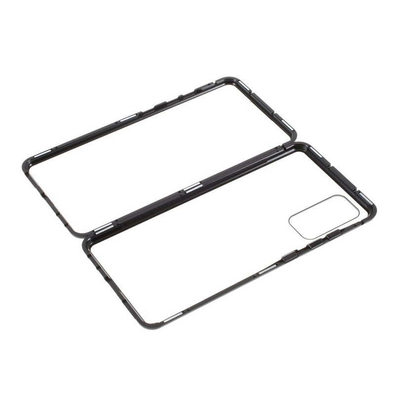 Coque Samsung Galaxy S20 FE Rebords Métal et Dos Verre Trempé