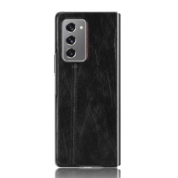 Coque Samsung Galaxy Z Fold 2 Effet Cuir Couture