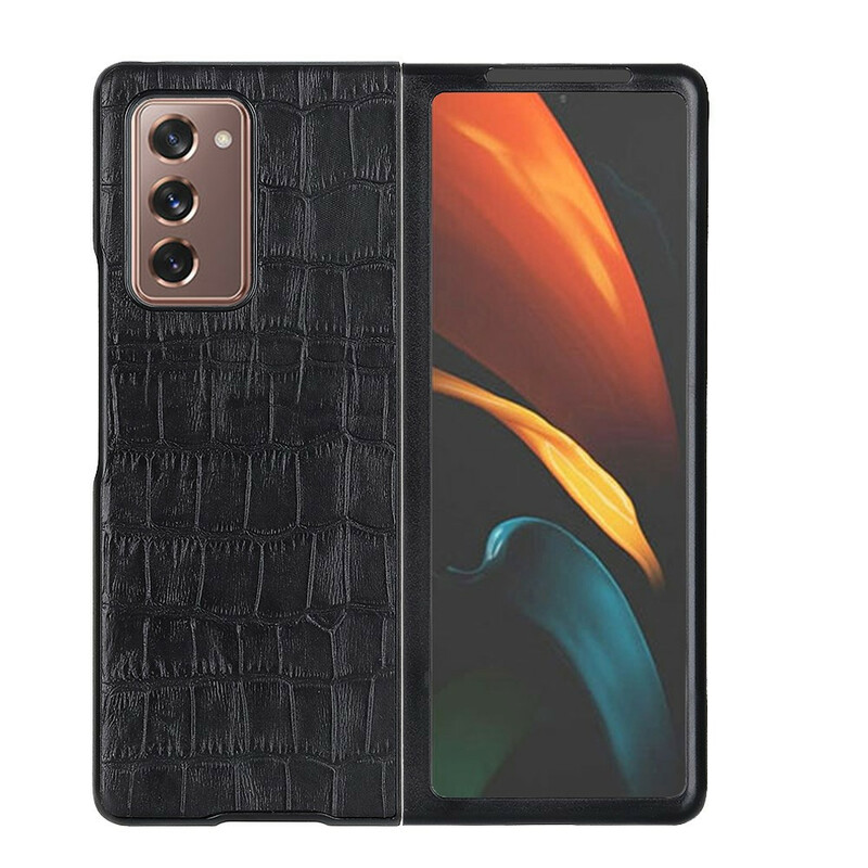 Coque Samsung Galaxy Z Fold 2 Cuir Véritable Crocodile