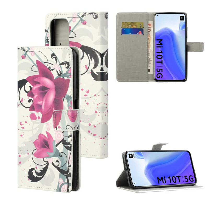 Housse Xiaomi Mi 10T / 10T Pro Tropical Flowers Housse Xiaomi Mi 10T / 10T Pro Tropical Flowers