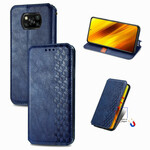 Flip Cover Xiaomi Poco X3 Effet Cuir Texture Diamant Flip Cover Xiaomi Poco X3 Effet Cuir Texture Diamant
