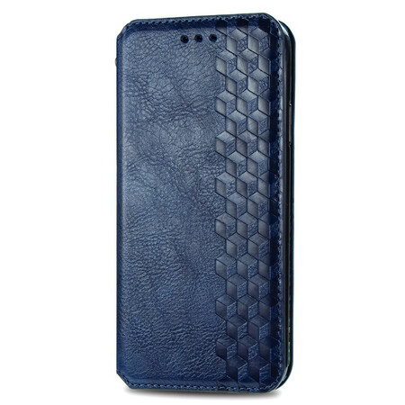Flip Cover Xiaomi Poco X3 Effet Cuir Texture Diamant