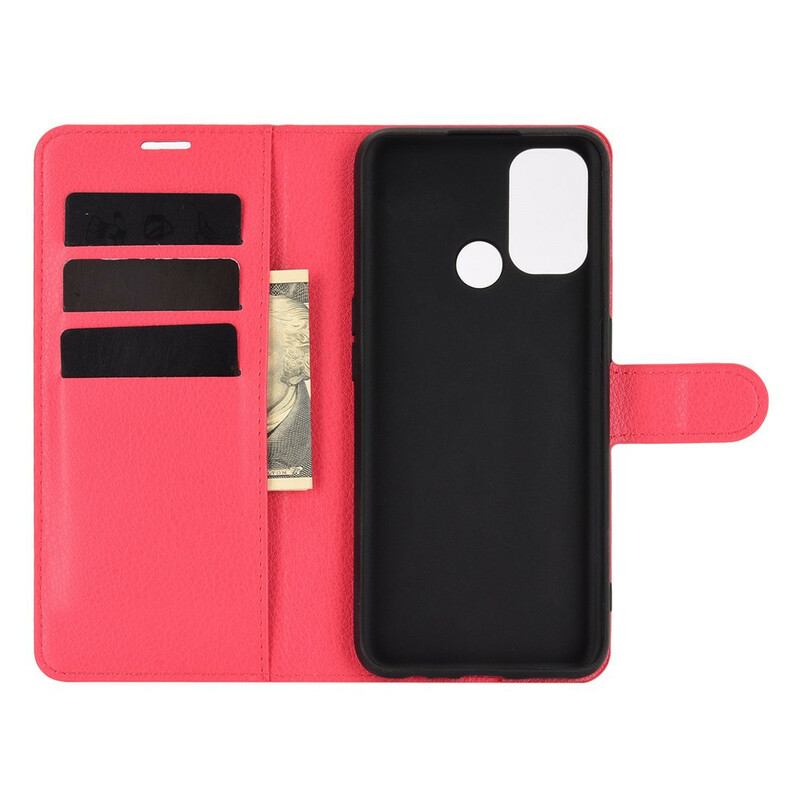 Housse Oppo A53 Simili Cuir Litchi Classique Housse Oppo A53 Simili Cuir Litchi Classique