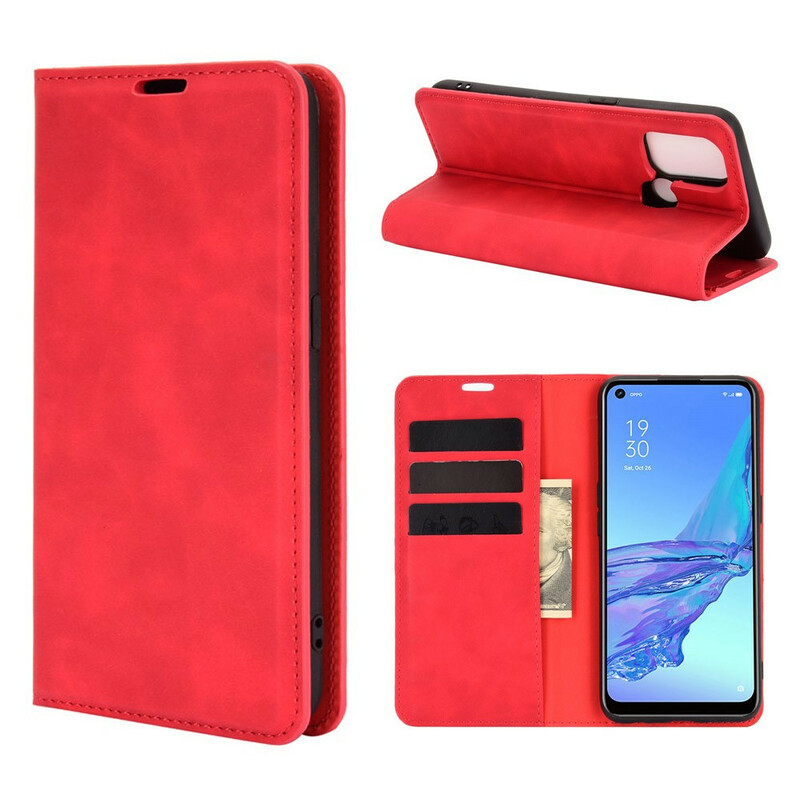 Flip Cover Oppo A53 Effet Cuir Douceur Flip Cover Oppo A53 Effet Cuir Douceur