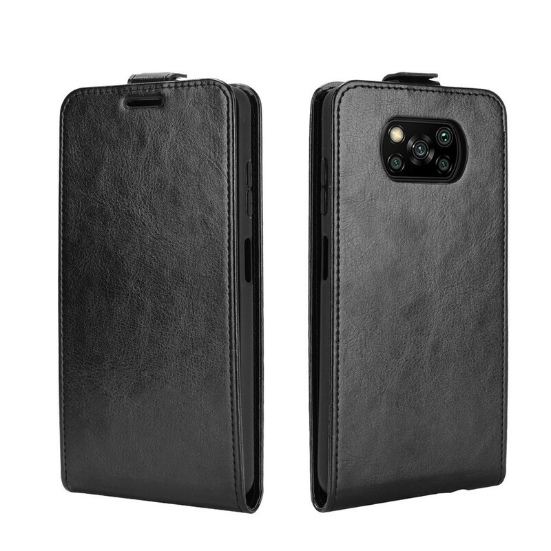 Housse Xiaomi Poco X3 Rabat Vertical Effet Cuir Housse Xiaomi Poco X3 Rabat Vertical Effet Cuir