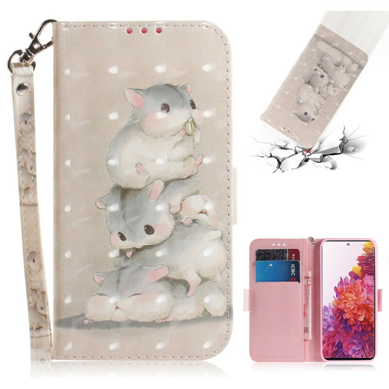 Housse Samsung Galaxy S20 FE Hamsters à Lanière Housse Samsung Galaxy S20 FE Hamsters à Lanière