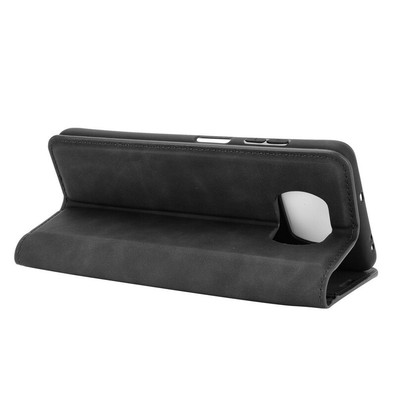 Flip Cover Xiaomi Poco X3 Effet Cuir Douceur Flip Cover Xiaomi Poco X3 Effet Cuir Douceur