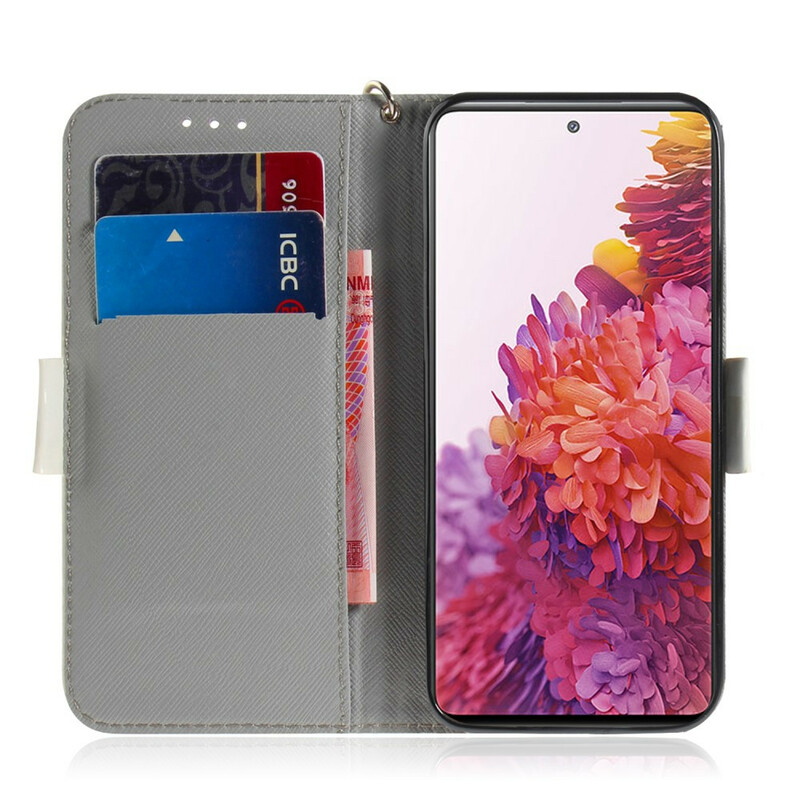 Housse Samsung Galaxy S20 FE Branche en Fleurs à Lanière Housse Samsung Galaxy S20 FE Branche en Fleurs à Lanière