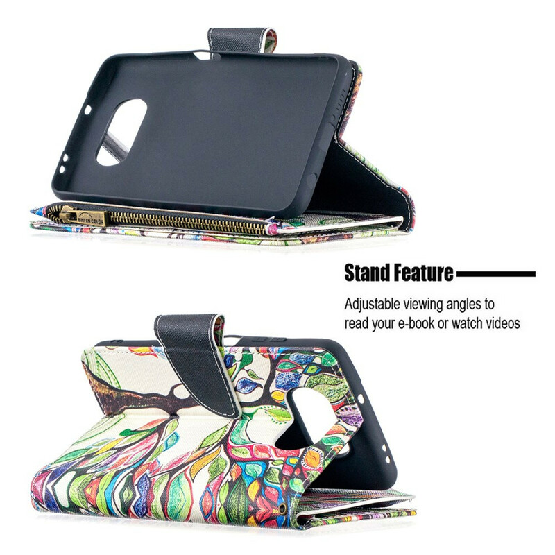 Housse Xiaomi Poco X3 Poche Zippée Arbre Housse Xiaomi Poco X3 Poche Zippée Arbre