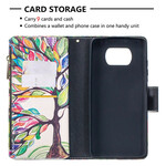 Housse Xiaomi Poco X3 Poche Zippée Arbre Housse Xiaomi Poco X3 Poche Zippée Arbre