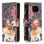 Housse Xiaomi Poco X3 Poche Zippée Éléphant