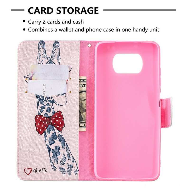 Housse Xiaomi Poco X3 Girafe Intello Housse Xiaomi Poco X3 Girafe Intello