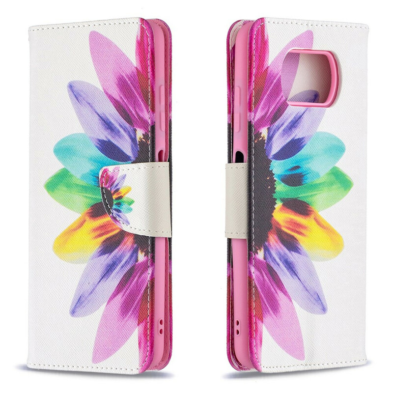 Housse Xiaomi Poco X3 Fleur Aquarelle Housse Xiaomi Poco X3 Fleur Aquarelle