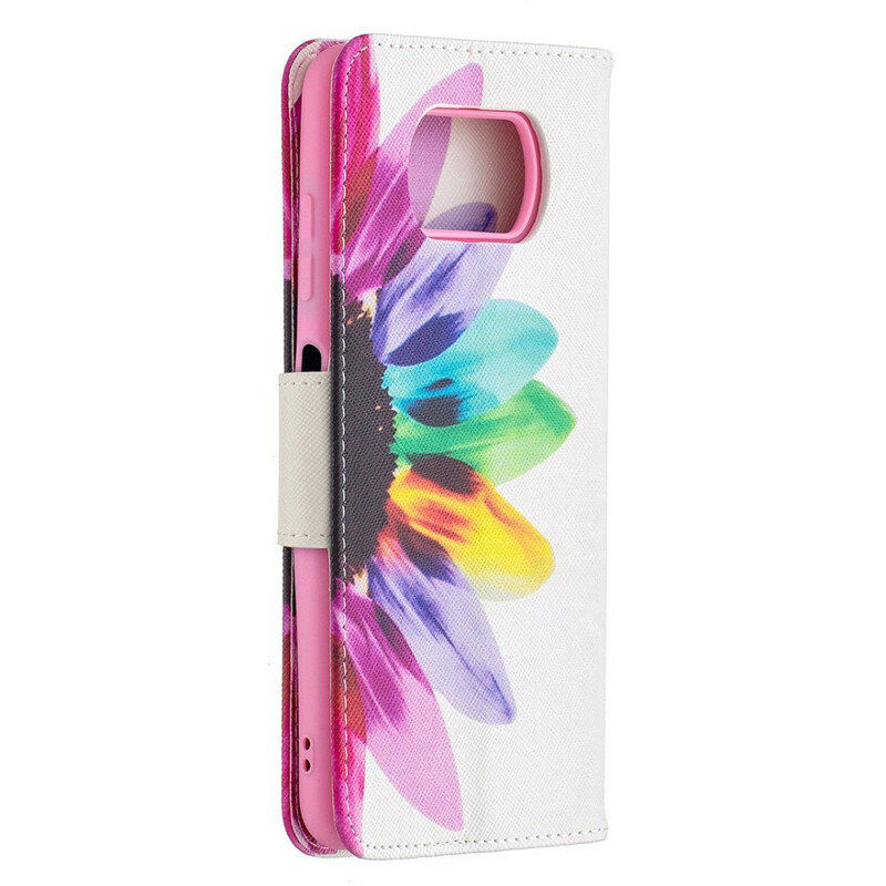 Housse Xiaomi Poco X3 Fleur Aquarelle Housse Xiaomi Poco X3 Fleur Aquarelle