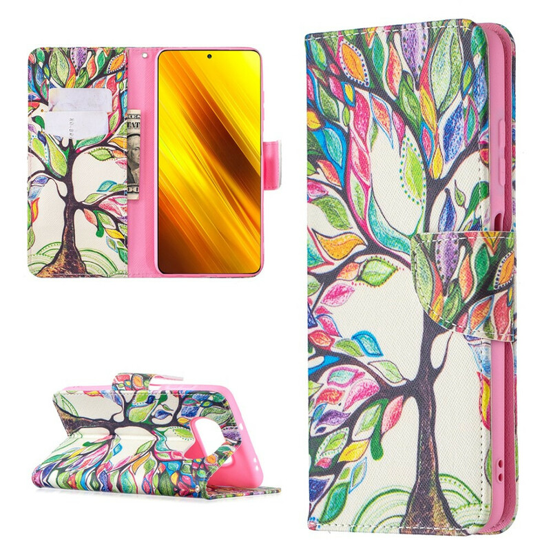 Housse Xiaomi Poco X3 Arbre Coloré Housse Xiaomi Poco X3 Arbre Coloré
