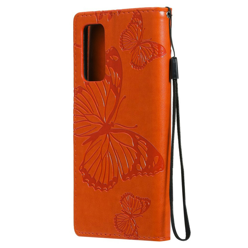 Housse Samsung Galaxy S20 FE Papillons Géants à Lanière Housse Samsung Galaxy S20 FE Papillons Géants à Lanière