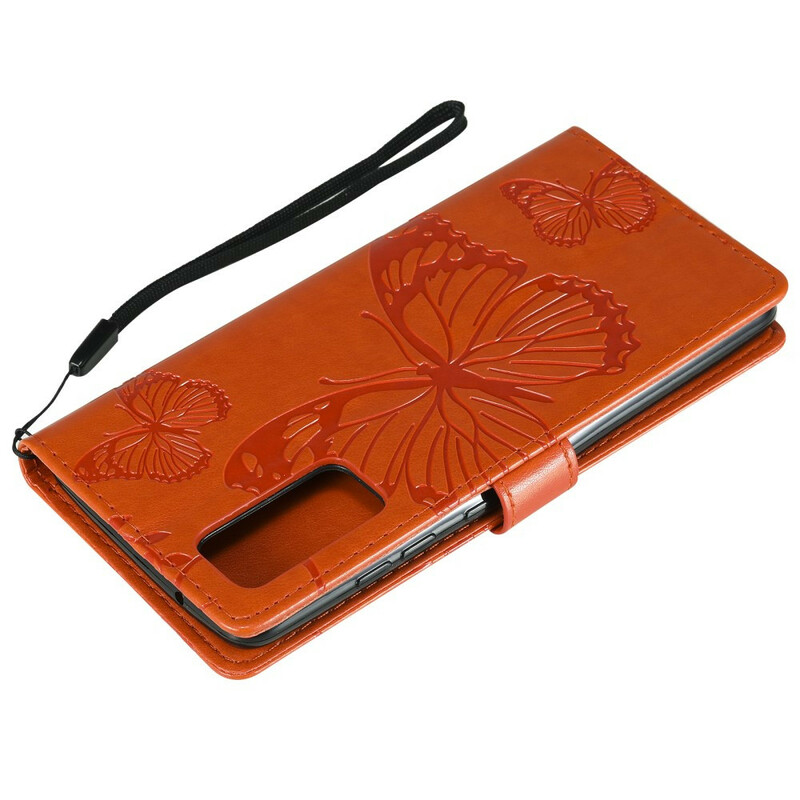 Housse Samsung Galaxy S20 FE Papillons Géants à Lanière Housse Samsung Galaxy S20 FE Papillons Géants à Lanière